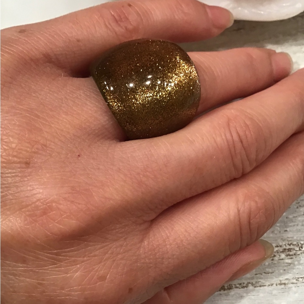 Lamp work Glass Ring